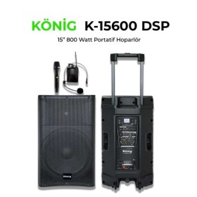 König K-15600 DSP 15" 800 Watt Aktif Kabin Hoparlör